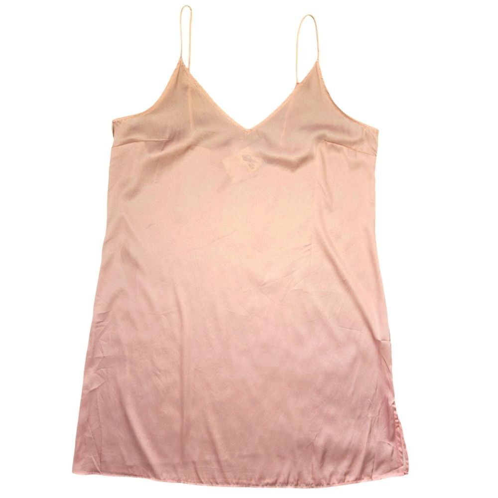 Stars Above Satin Ombre Peach & Pink Night Gown/ Slip Dress Size M NEW